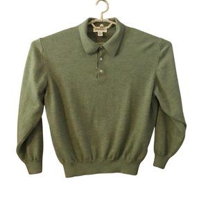 John W Nordstrom Polo Sweater 100% Wool